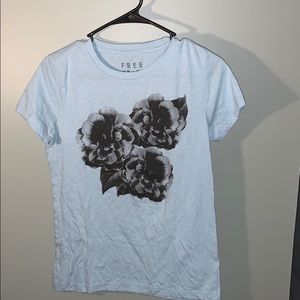 Light Blue Design T Shirt